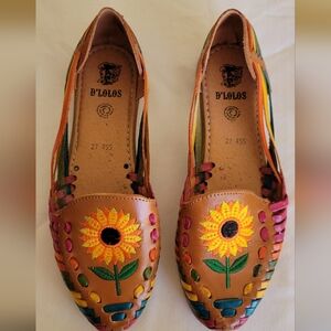 Embroidered Handmade Leather Sandals